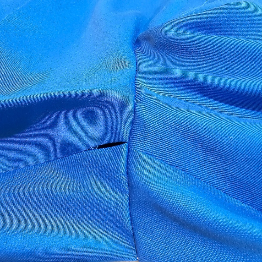 Polo Sport Ralph Lauren Pleated Trousers Womens 10 Blue Microfiber Cuffed READ - Picture 9 of 9